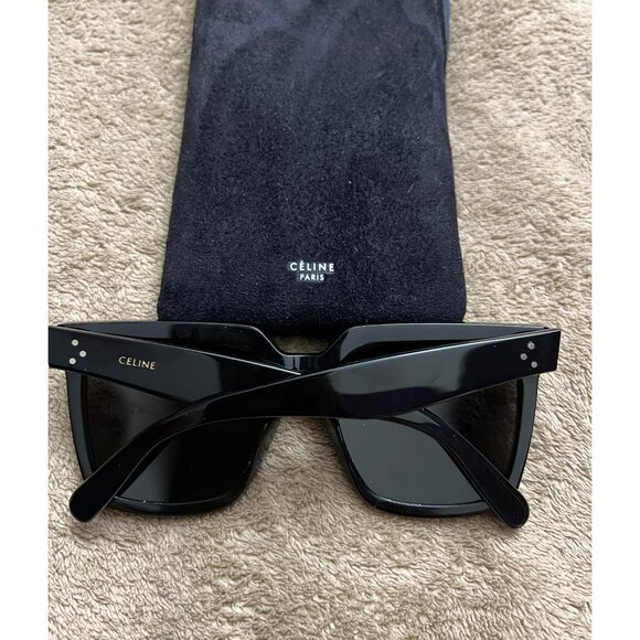 SOLD - New Celine CL4055IS Studded Square Sunglasses Black Authentic - MSRP $555 - Picture 3 of 5